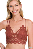 Free Spirit Lace Bralette (Rust)