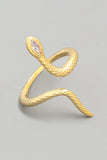 Adjustable Open Snake Ring (Gold)