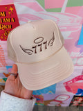 Angel Number 777 Trucker Hat (Tan)