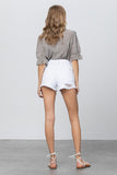 Katie High Rise Shorts (White)