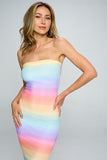 Rainbow Tube Dress