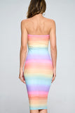 Rainbow Tube Dress