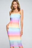 Rainbow Tube Dress