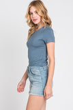 Tahni Basic Tee (Slate Blue)