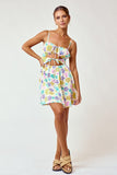 Addie Floral Cutout Mini Dress