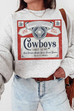 Cowboys Graphic Sweatshirt(Ash)