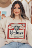 Cowboys Graphic Sweatshirt(Sand)