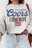 Original Coors Cowboy Graphic Sweatshirt