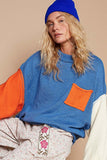 Geoffrey Colorblock Sweater (True Blue Multi)