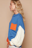 Geoffrey Colorblock Sweater (True Blue Multi)