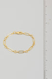 Oval Chain Link Bracelet (Gold)