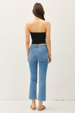 Double Lined Cropped Tube Top (Black)