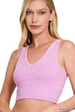 Two Way Cropped Tank (Lavender)