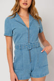 Penny Denim Romper