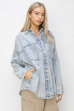 Oversized Denim Shirt