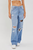 Vintage Low Rise Distressed Jeans