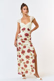 Gwenyth Floral Maxi Dress (Off White)