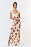 Gwenyth Floral Maxi Dress (Off White)