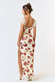 Gwenyth Floral Maxi Dress (Off White)