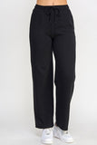 Cozy Straight Leg Joggers (Black)