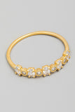 Geometric Delicate Rhinestone Ring (Gold)