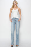 High Rise Long Straight Jeans