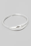 Thin Signet Open Band Ring (Silver)