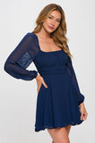 Hazel Dress (Navy)