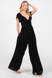 Junie Smocked Jumpsuit (Black)