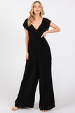 Junie Smocked Jumpsuit (Black)