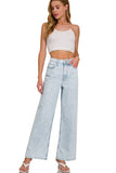 Straight Leg High Rise Jeans