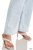 Straight Leg High Rise Jeans