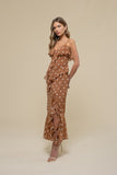 Bridget Midi Dress (Brown)