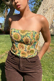 Sunflower Corset Top