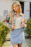 Becka Floral Cropped Jacket