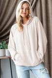 Cozy Ribbed Hoodie (Cream)