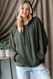 Cozy Ribbed Hoodie (Olive)