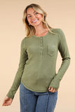 Maggie Henley Top (Olive)