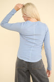 Maggie Henley Top (Baby Blue)