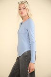 Maggie Henley Top (Baby Blue)