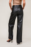 Heather Faux Leather Pants