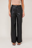 Heather Faux Leather Pants