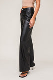 Heather Faux Leather Pants