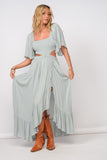 Logan Cutout Maxi Dress (Newport Bay)