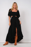 Logan Cutout Maxi Dress (Black)