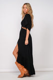 Logan Cutout Maxi Dress (Black)