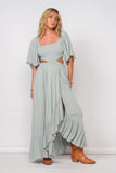 Logan Cutout Maxi Dress (Newport Bay)