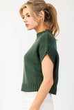 Millie Mock Neck Sweater (Emerald)