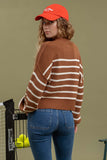 Austin Mock Neck Sweater (Mocha)