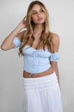 Ariel Corset Top (Blue)